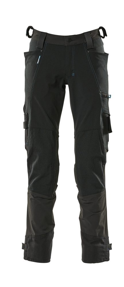 Broek met kniezakken 17079 - 09 - zwart