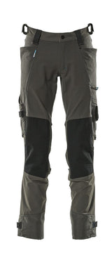Broek met kniezakken 17079 - 18 - donkerantraciet
