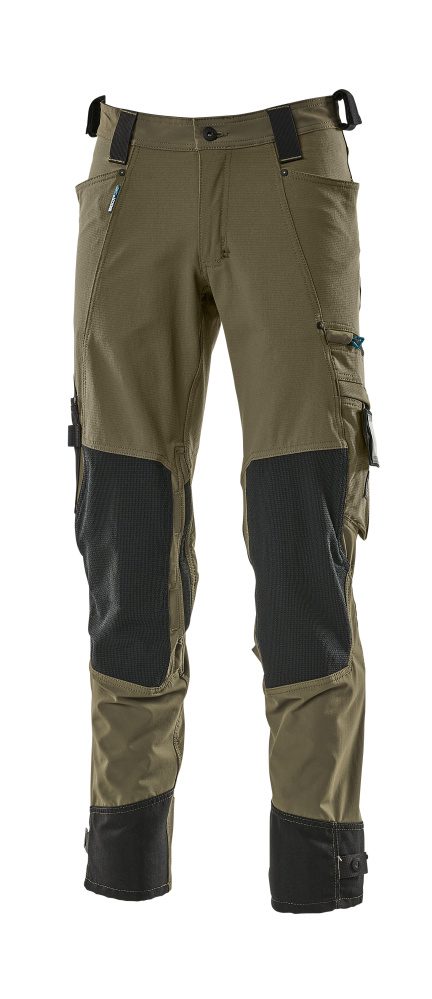 Broek met kniezakken 17079 - 33 - mosgroen