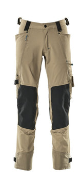 Broek met kniezakken 17079 - 55 - lichtkhaki