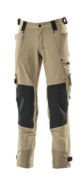 Broek met kniezakken 17079 - 55 - lichtkhaki