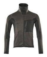 Fleecetrui met rits Advanced 17103 - 1809 - donkerantraciet/zwart