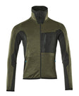 Fleecetrui met rits Advanced 17103 - 3309 - mosgroen/zwart