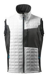 Thermobodywarmer 17165 - 0618 - wit/donkerantraciet