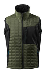 Thermobodywarmer 17165 - 3309 - mosgroen/zwart