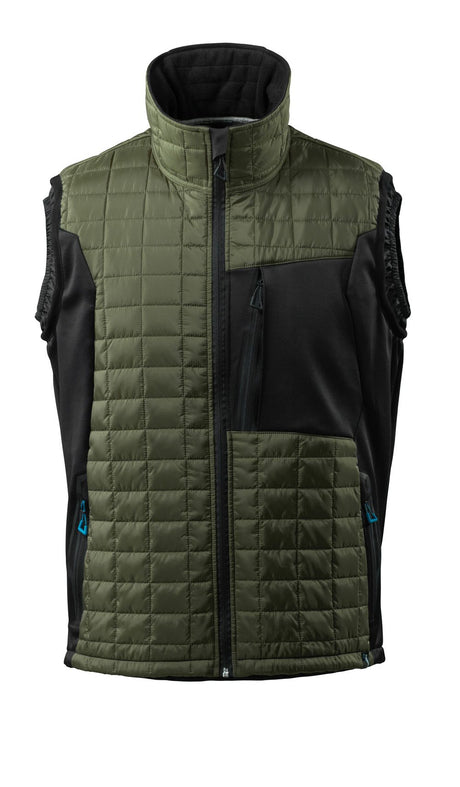 Thermobodywarmer 17165 - 3309 - mosgroen/zwart