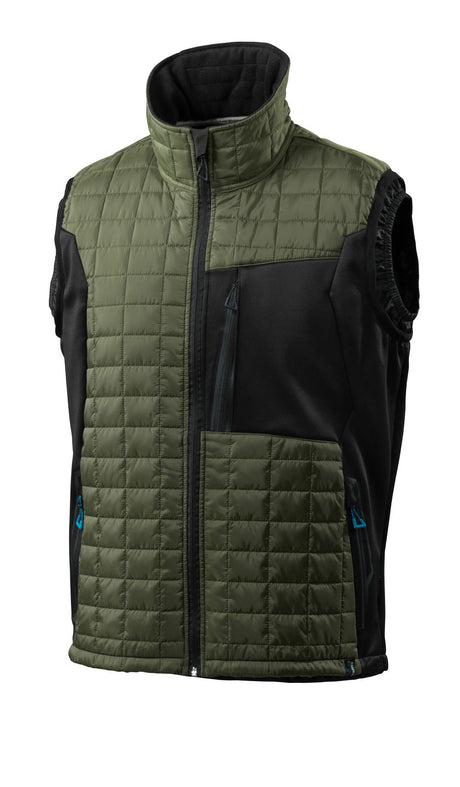 Thermobodywarmer 17165 - 3309 - mosgroen/zwart