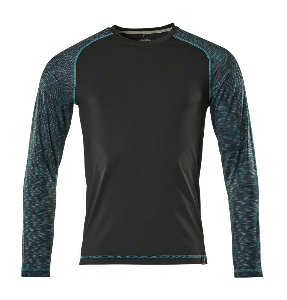 T-shirt lange mouwen 17281 - 09 - zwart