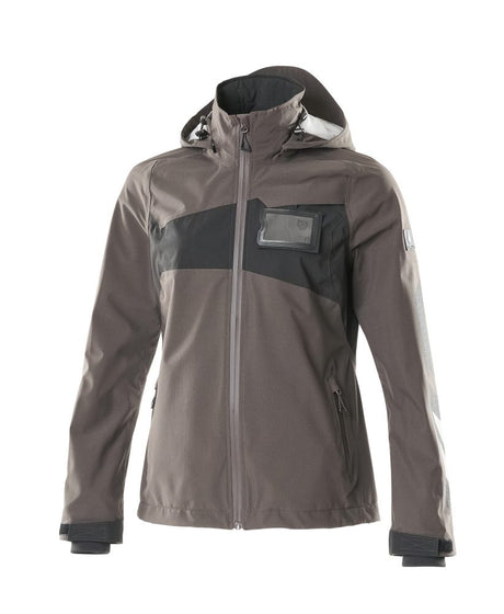 Shelljas met capuchon Accelerate Dames 18011 - 1809 - donkerantraciet/zwart