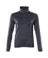 Fleecetrui met korte rits Dames 18053 - 010 - donkermarine