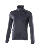 Fleecetrui met korte rits Dames 18053 - 010 - donkermarine