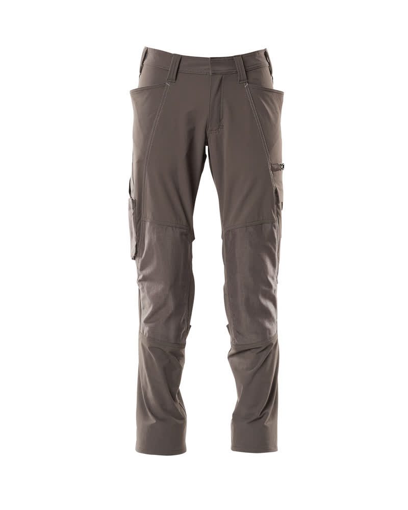 Broek met kniezakken 18079 - 18 - donkerantraciet