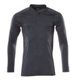 Poloshirt lange mouwen 18081 - 010 - donkermarine-gemêleerd