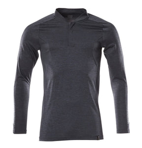 Poloshirt lange mouwen 18081 - 010 - donkermarine-gemêleerd