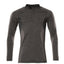 Poloshirt lange mouwen 18081 - 1809 - donkerantraciet-gemêleerd/zwart