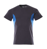 T-shirt 18082 - 01091 - donkermarine/helder blauw