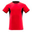 T-shirt 18082 - 20209 - signaalrood/zwart