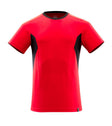T-shirt 18082 - 20209 - signaalrood/zwart