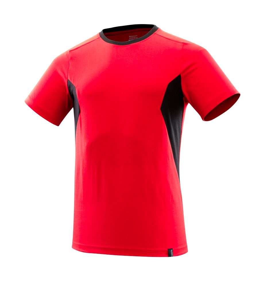 T-shirt 18082 - 20209 - signaalrood/zwart
