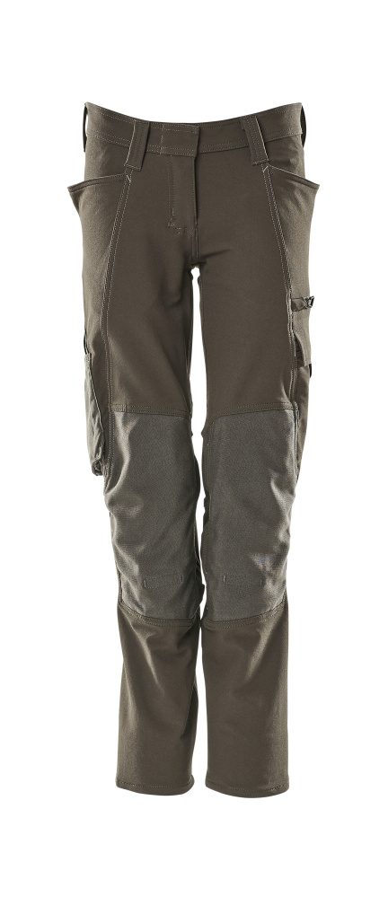 Broek met kniezakken Dames 18088 - 18 - donkerantraciet