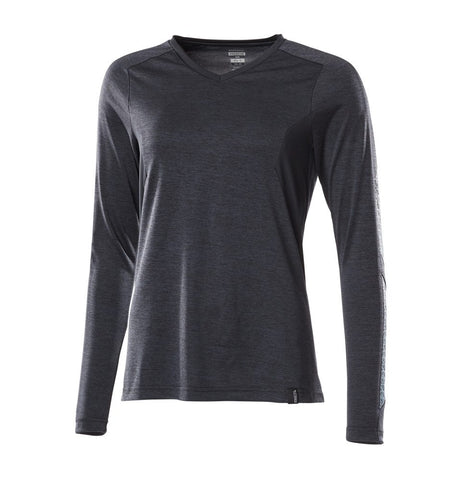 T-shirt lange mouwen Dames 18091 - 010 - donkermarine-gemêleerd