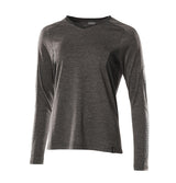 T-shirt lange mouwen Dames 18091 - 1809 - donkerantraciet/zwart