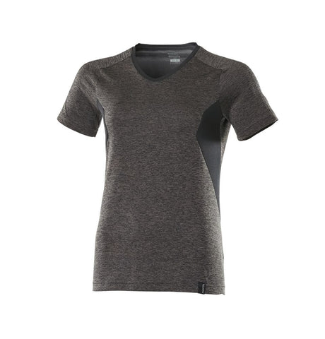 T-shirt Dames 18092 - 1809 - donkerantraciet-gemêleerd/zwart