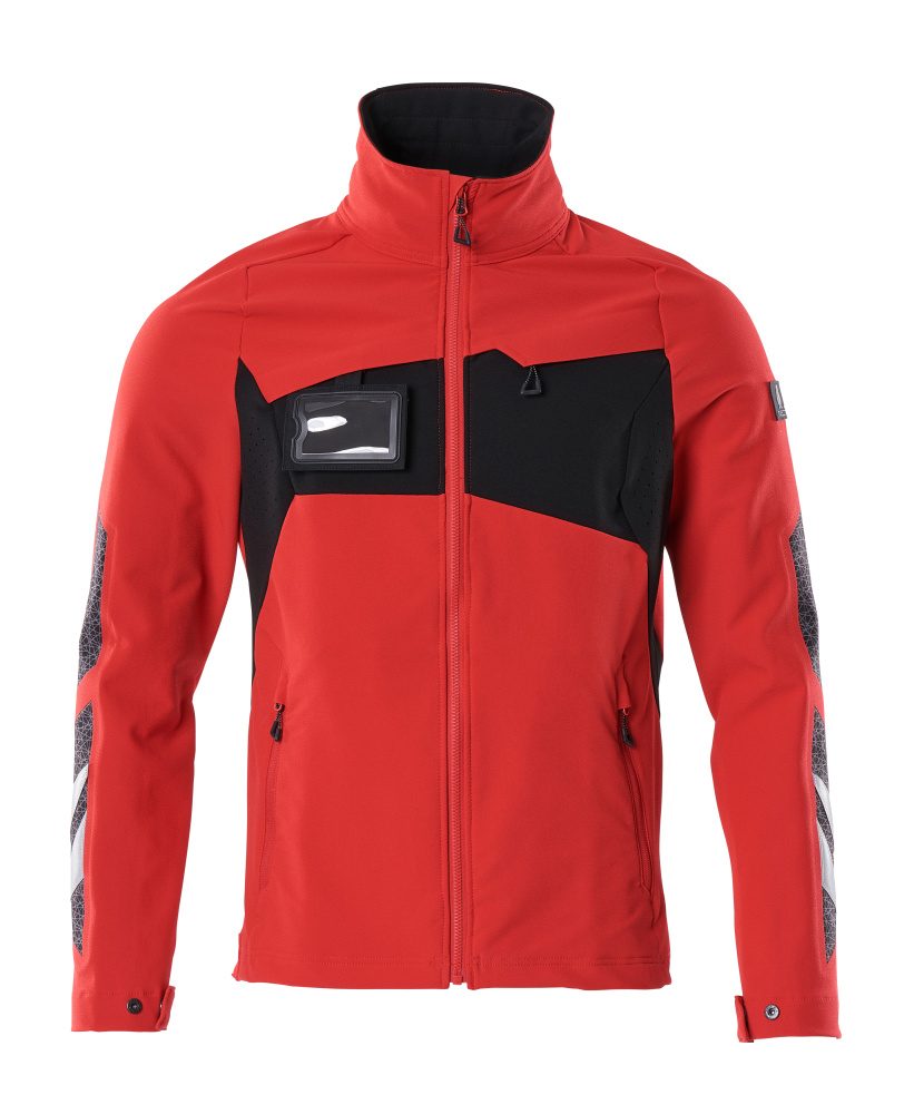 Shell jas 18101 - 20209 - signaalrood/zwart