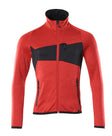 Fleecetrui 18103 - 20209 - signaalrood/zwart