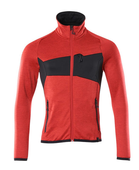 Fleecetrui 18103 - 20209 - signaalrood/zwart