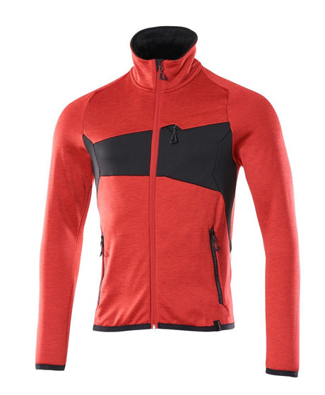 Fleecetrui 18103 - 20209 - signaalrood/zwart