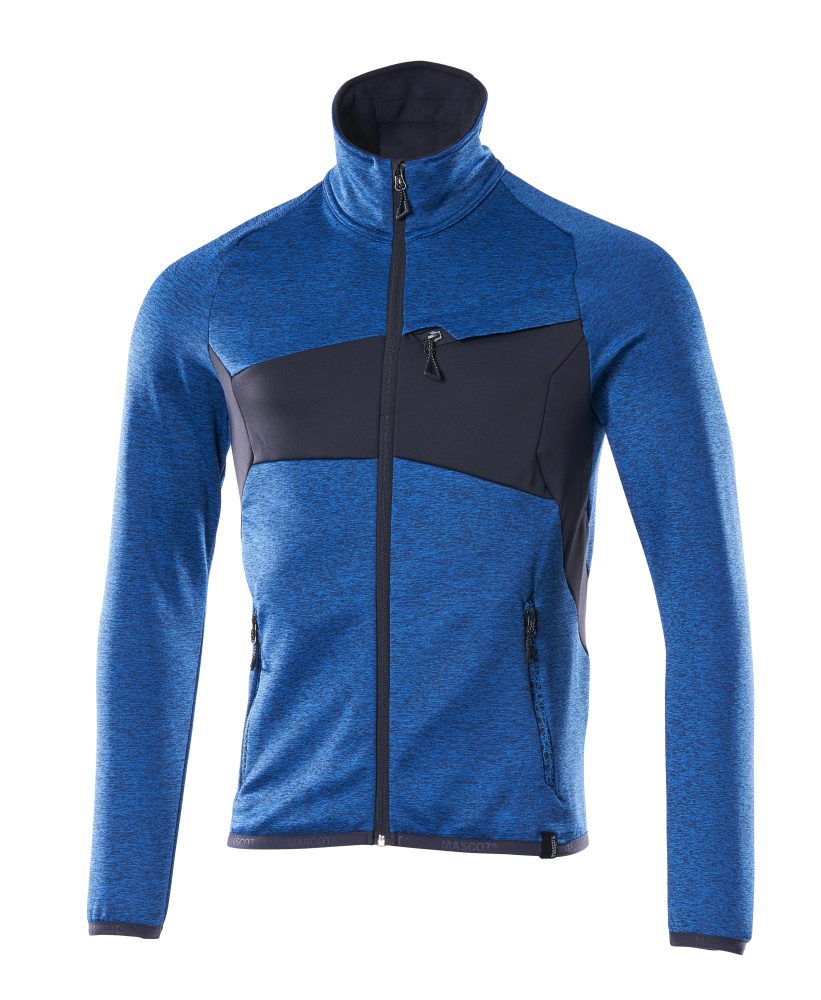 Fleecetrui 18103 - 91010 - helder blauw/donkermarine