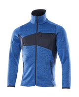 Gebreide trui met rits 18105 - 91010 - helder blauw/donkermarine