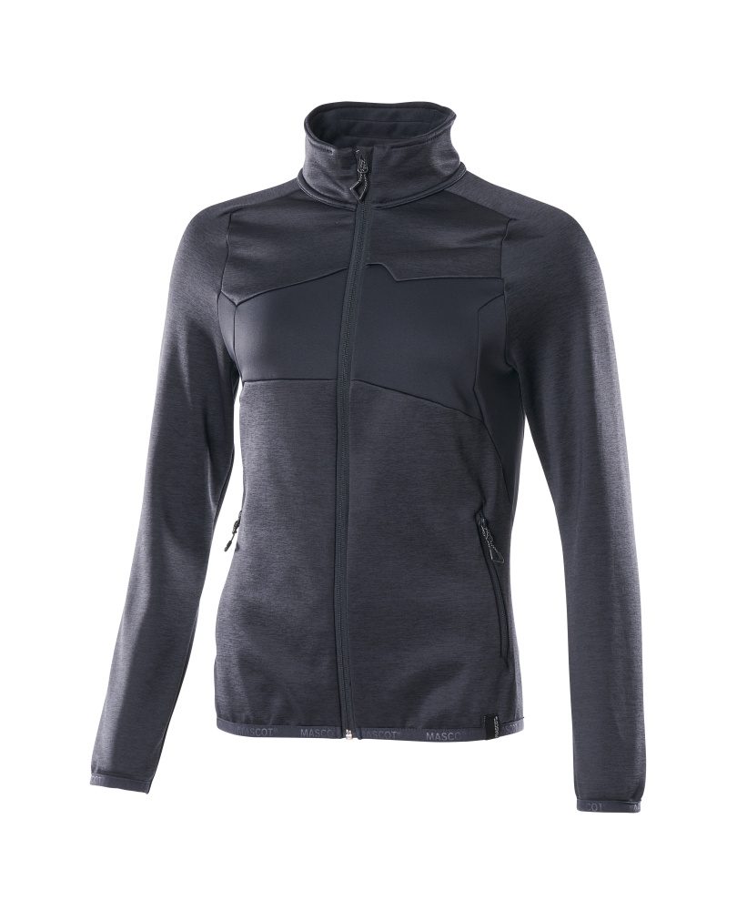 Fleecetrui met rits Dames 18153 - 010 - donkermarine