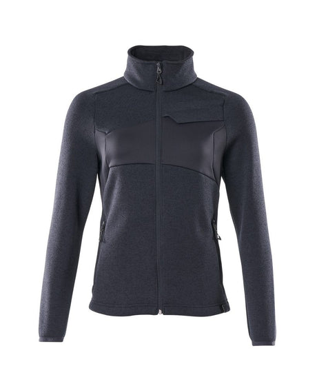 Gebreide trui met rits Accelerate Dames 18155 - 010 - donkermarine