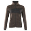 Gebreide trui met rits Accelerate Dames 18155 - 1809 - donkerantraciet/zwart
