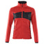 Gebreide trui met rits Accelerate Dames 18155 - 20209 - signaalrood/zwart