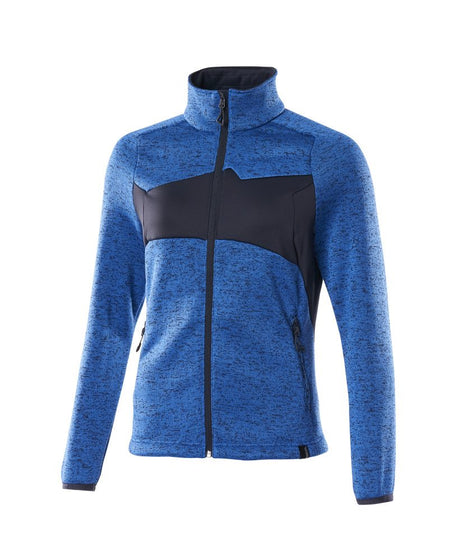 Gebreide trui met rits Accelerate Dames 18155 - 91010 - helder blauw/donkermarine