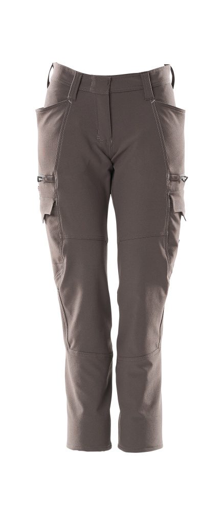 Broek met dijbeenzakken Dames 18178 - 18 - donkerantraciet