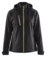 Softshell jack Dames 4719 - Zwart/High Vis Geel