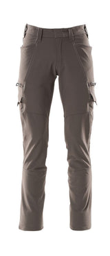 Broek met dijbeenzakken 18279 - 18 - donkerantraciet