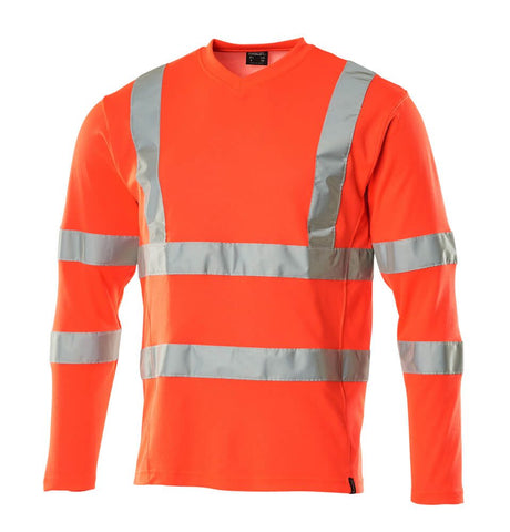T-shirt lange mouwen 18281 - 222 - hi-vis rood