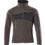 Fleecejack 18303 - 1809 - donkerantraciet/zwart