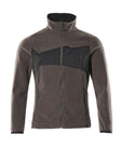 Fleecejack 18303 - 1809 - donkerantraciet/zwart