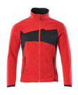 Fleecejack 18303 - 20209 - signaalrood/zwart