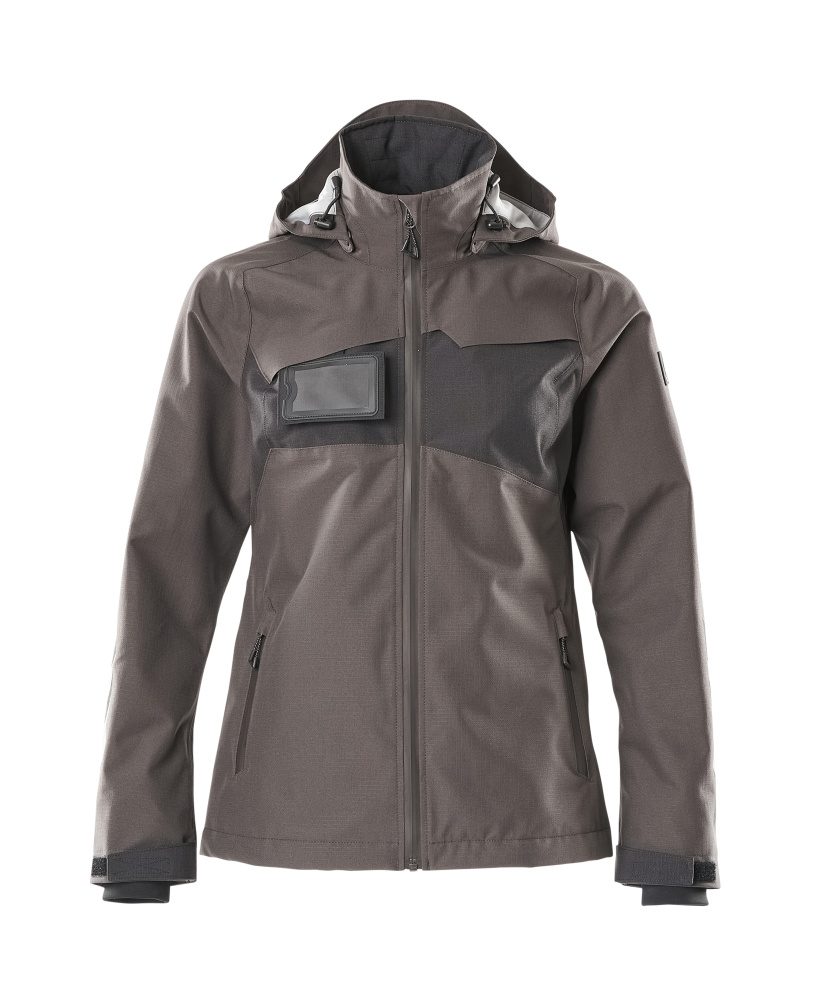 Shell jas Dames 18311 - 1809 - donkerantraciet/zwart