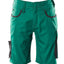 Korte werkbroek Unique 18349 - 0309 - groen/zwart