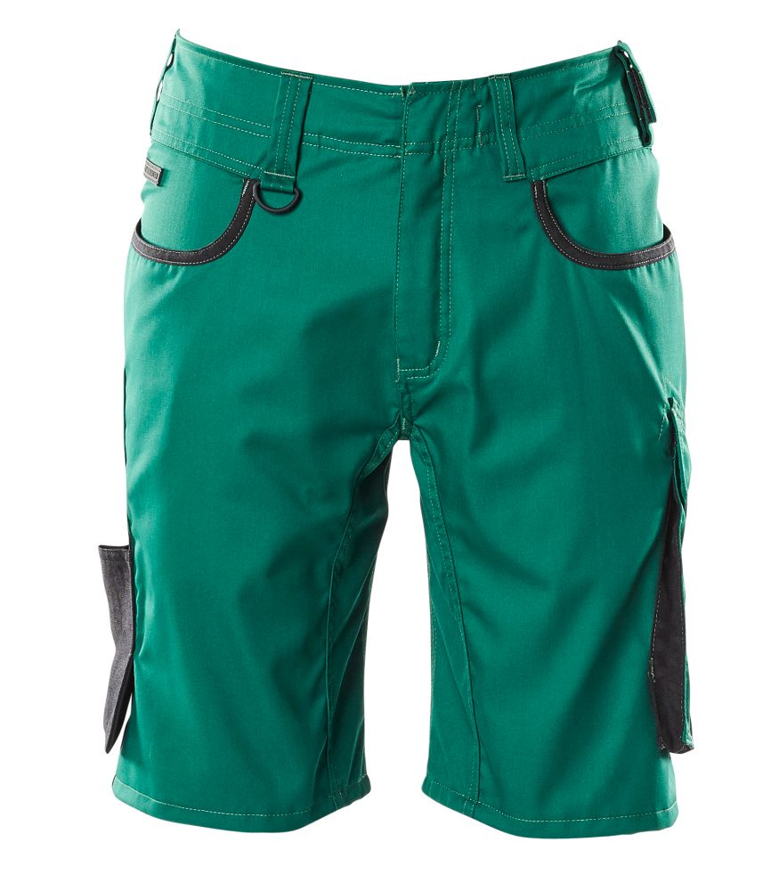 Korte werkbroek Unique 18349 - 0309 - groen/zwart