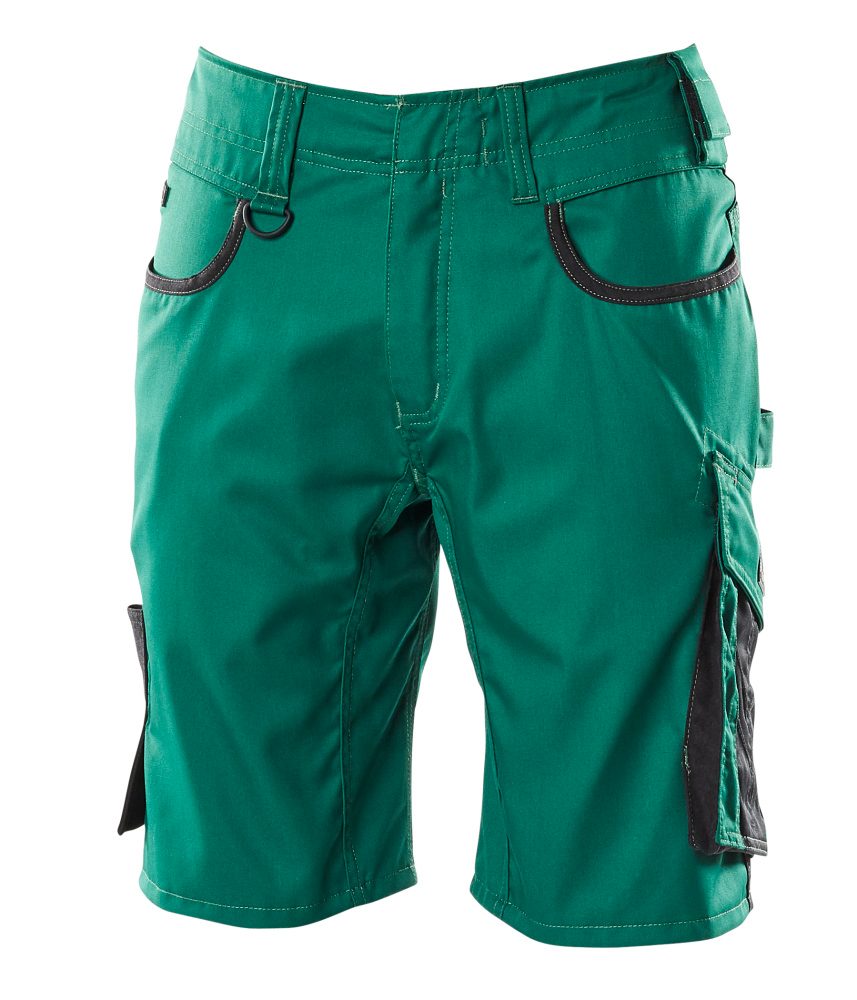 Korte werkbroek Unique 18349 - 0309 - groen/zwart