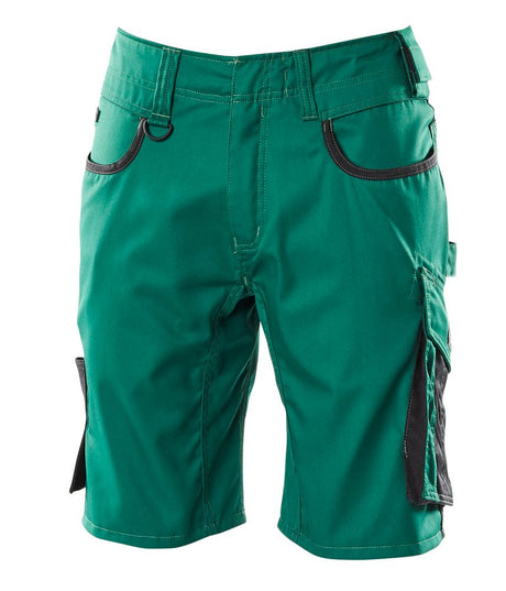 Korte werkbroek Unique 18349 - 0309 - groen/zwart